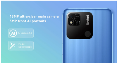 Xiaomi Redmi 10A Smartphone 13MP HD Display Helio 6.53' G25 Octa Core Fingerprint 5000mAh