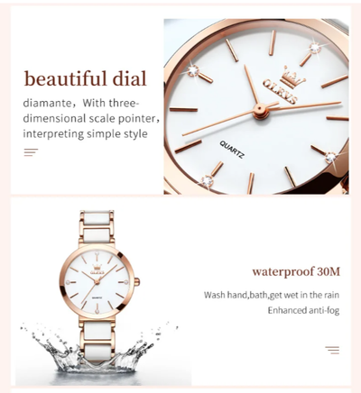 Women's Wristwatch Luxury Brand Watch for Women Elegant Bracelet Waterproof Fashion