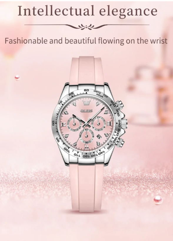 Woman Watch Silicone Strap Luxury Brand Original Quartz Watch for Women Auto Date Waterproof