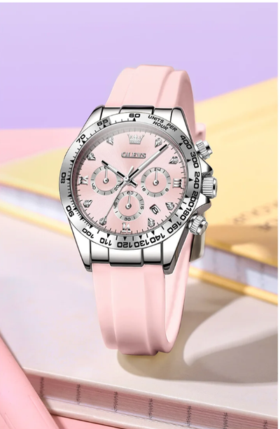 Woman Watch Silicone Strap Luxury Brand Original Quartz Watch for Women Auto Date Waterproof