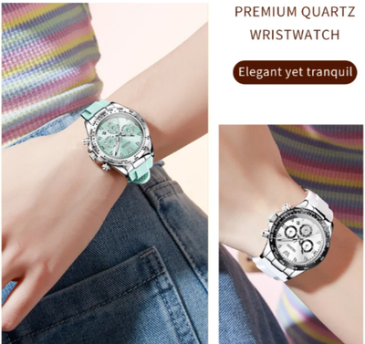 Woman Watch Silicone Strap Luxury Brand Original Quartz Watch for Women Auto Date Waterproof