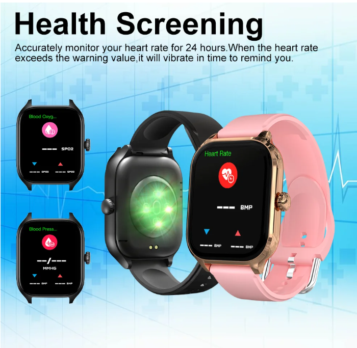 New Smart Watch 2.01 inch HD Display Bluetooth Voice Call Heart Rate Monitor Multi Sport Mode Smartwatch