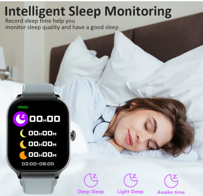 New Smart Watch 2.01 inch HD Display Bluetooth Voice Call Heart Rate Monitor Multi Sport Mode Smartwatch