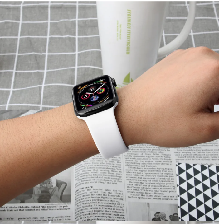 Apple Smart WATCHES For Women Silicone Band Waterproof Wrist smart watches