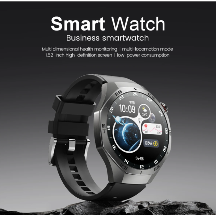 Smart Watch Men HD AMOLED Screen GPS Motion trajectory HeartRate Bluetooth Call 1.52" SmartWatch IP68