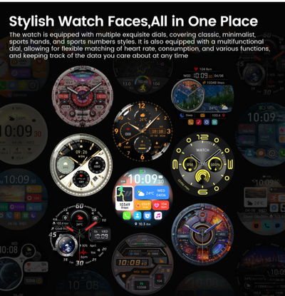 Smart Watch Men HD AMOLED Screen GPS Motion trajectory HeartRate Bluetooth Call 1.52" SmartWatch IP68