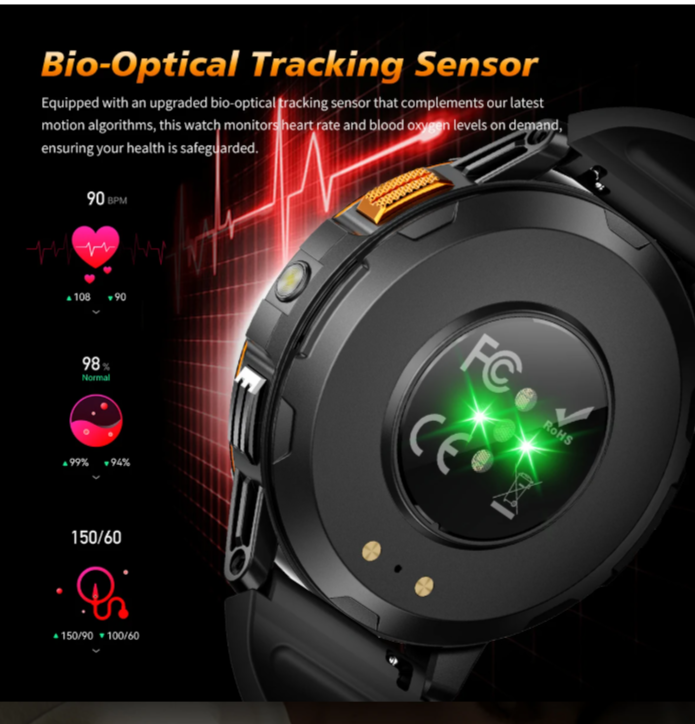 Smart Watch Men Compass Bluetooth Call Waterproof Smartwatch LED Flashlight Ftiness Watches